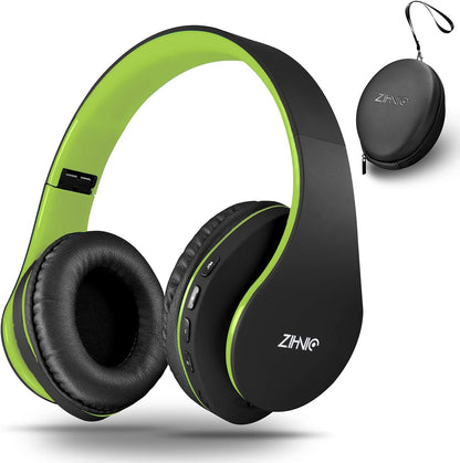 ZIHNIC Auriculares Bluetooth Over-Ear, Auriculares Estéreo Inalámbr...