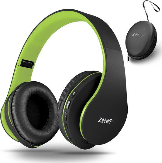 ZIHNIC Auriculares Bluetooth Over-Ear, Auriculares Estéreo Inalámbr...