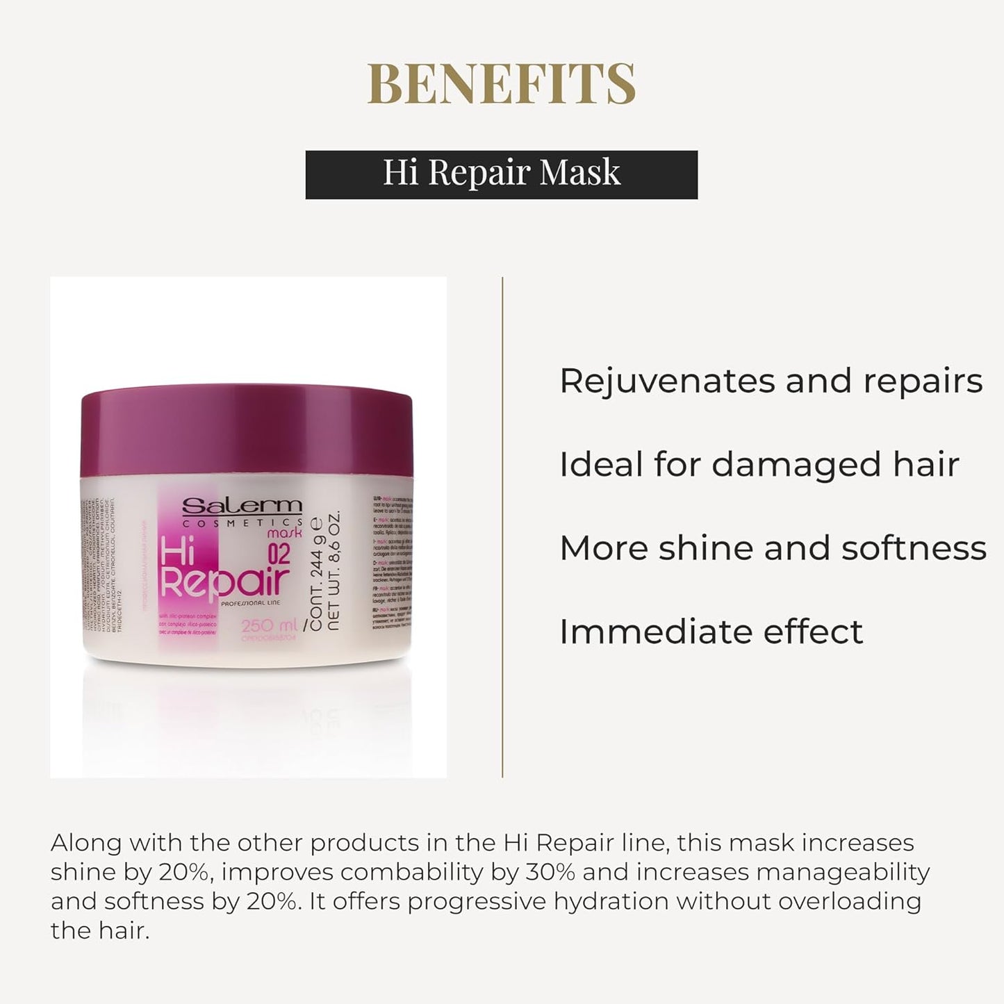 SALERM - Mascarilla Reparadora para el Cabello - Hi Repair Mask 02-...