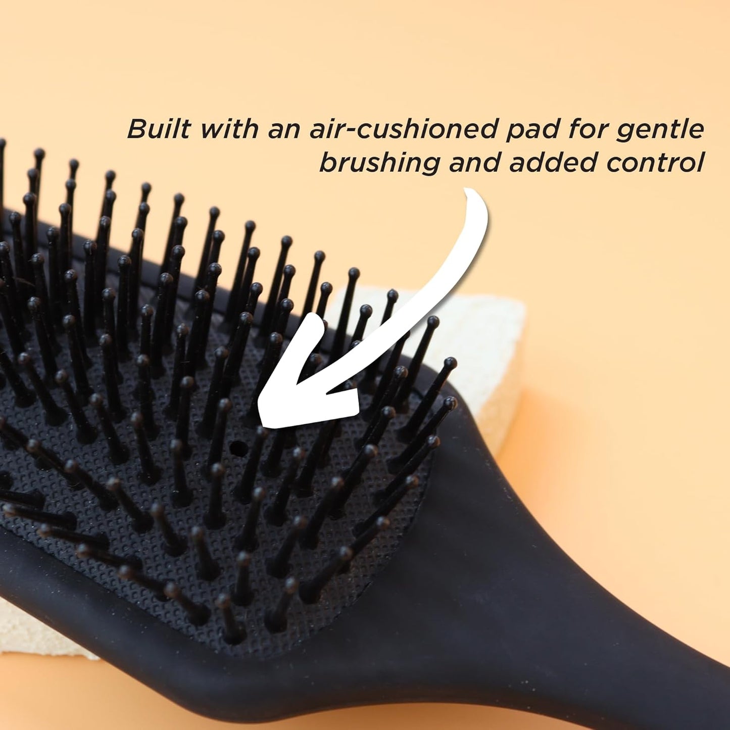 Denman Mini cepillo de pelo con cojín de paleta para secar con soplado, desenredar y viajar sobre la marcha, estilo cómodo, alisado y alisado, para mujeres y hombres, D84