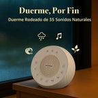 HOUSBAY Máquina de sonido ruido blanco para dormir con grano de mad...