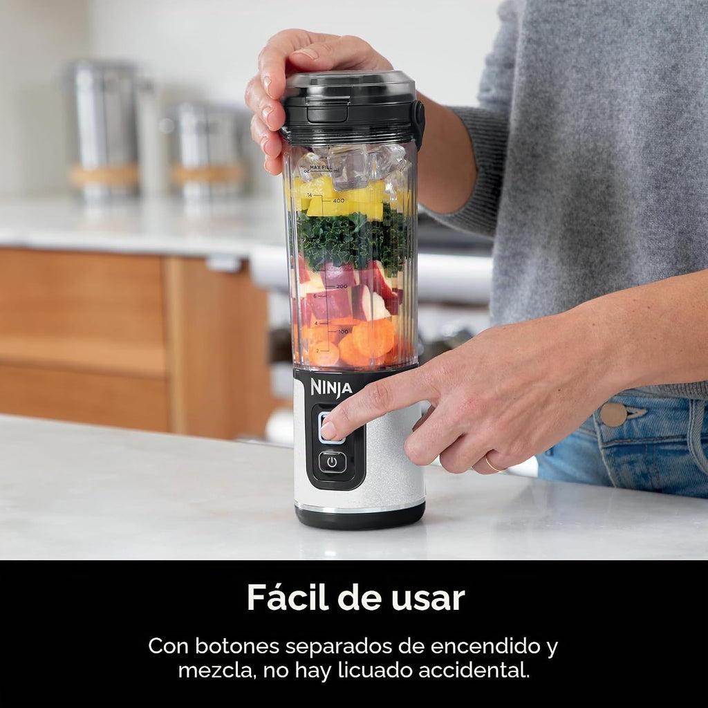 Ninja Blast Batidora portátil, inalámbrica, recipiente de 18 onzas...