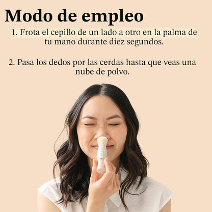 Roe Wellness - Polvo de protección solar mineral con brocha SPF 50 para niños, EWG, apto para arrecifes, fácil de aplicar para niños, bebés y padres