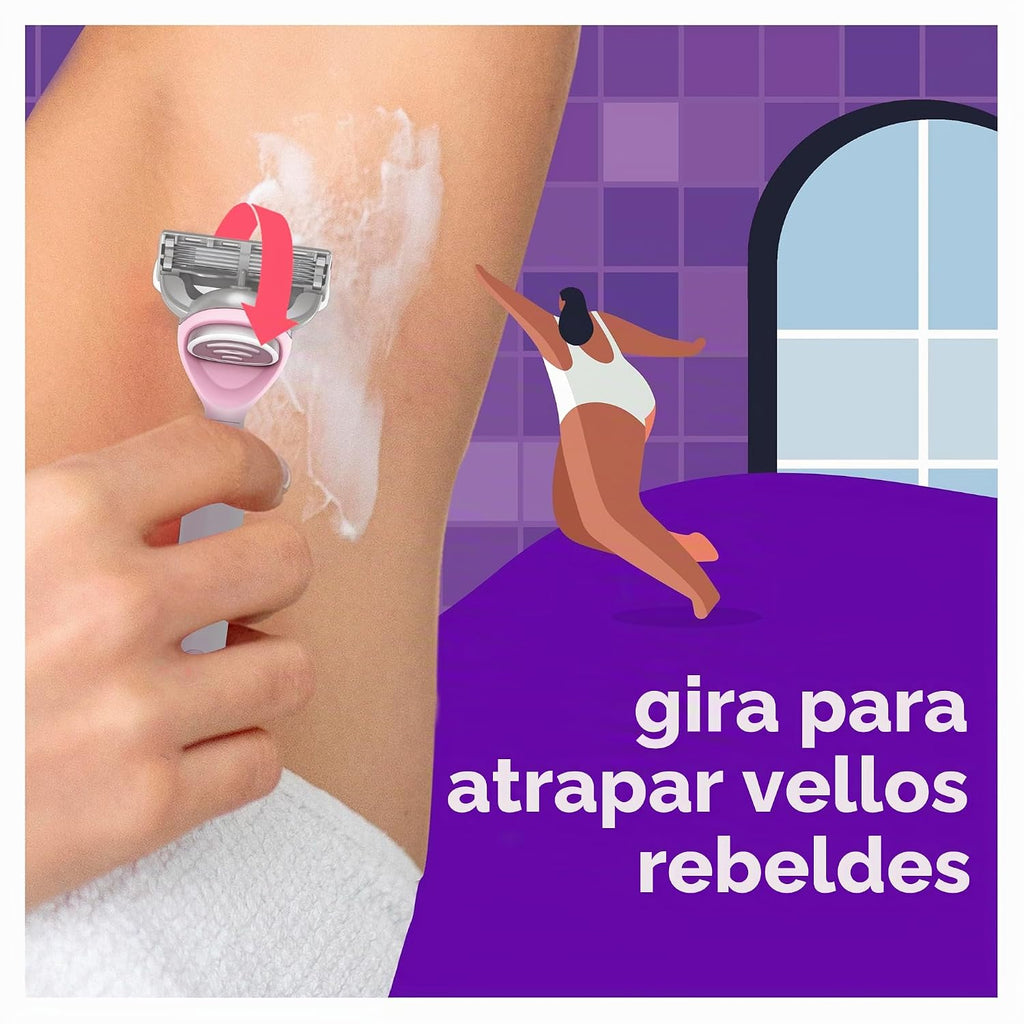 joy Lubrastrip - Recambios de cuchilla de afeitar para mujer, 12 un...