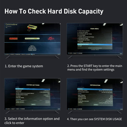 Kinhank Disco duro de juego de 2 TB, 120000 juegos incorporados, sistema Batocera 33, disco duro externo compatible con Mac OS/Linux/Windows XP/7/8/10/11, disco duro portátil, USB 3.0