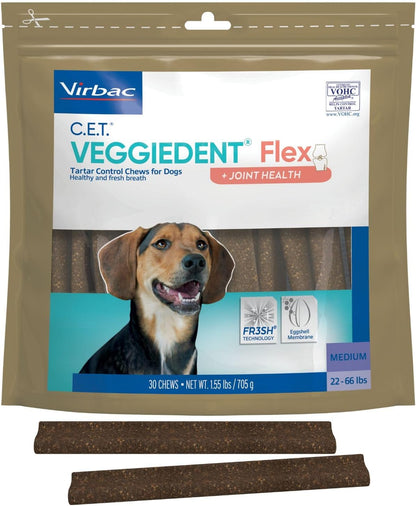 Virbac C.E.T. VEGGIEDENT Flex - Masticables de Control de Sarro par...