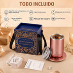Taza de café con agitación automática, taza calentada de 10 oz con...