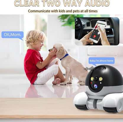 Cámara OROMVO para mascotas, cámara de seguridad de 1080p para el h...