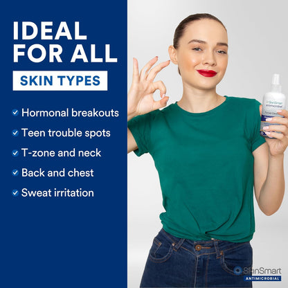 SkinSmart Antimicrobial Limpiador facial para brotes e