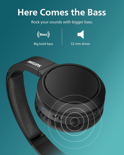 PHILIPS H4205 - Auriculares inalámbricos Bluetooth con refuerzo de...