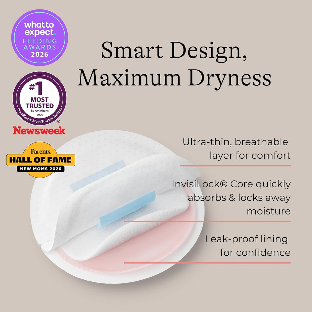 Lansinoh Stay Dry almohadillas de lactancia desechables, 200 unidad...