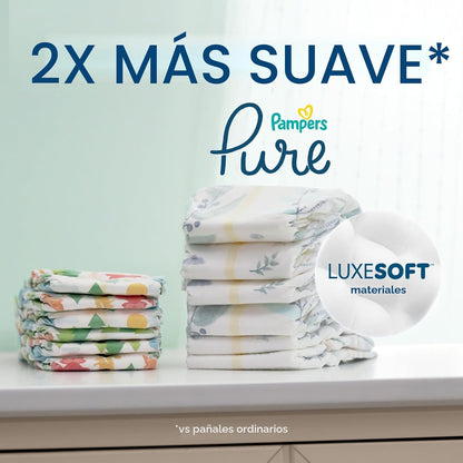 Pampers Pure Protection - Pañales para bebé, talla 1 (8-14 libras),...