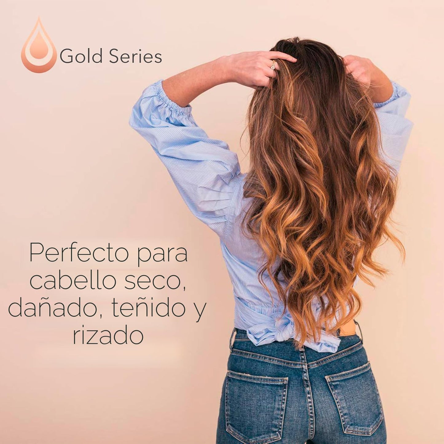 Gold Series - Máscara de tratamiento de aceite de argán hidratante...