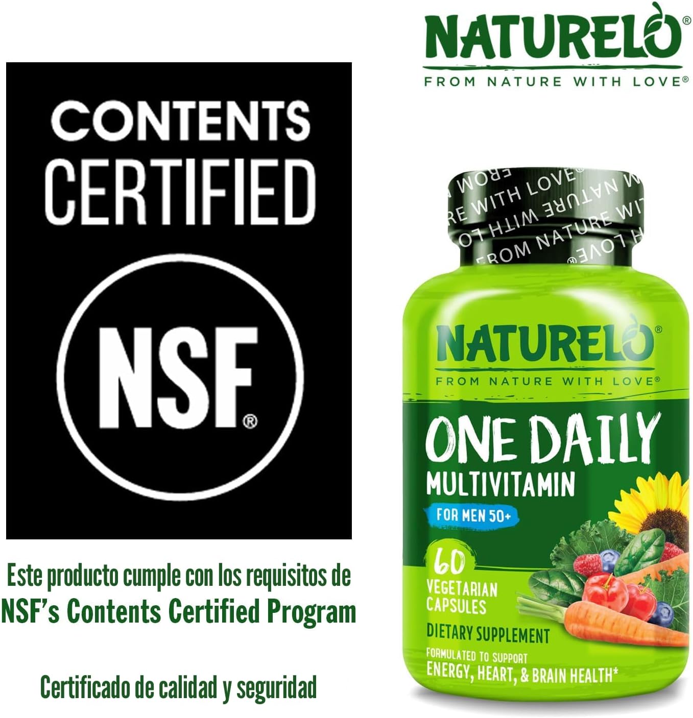 NATURELO - Multivitamínico diario para los hombres