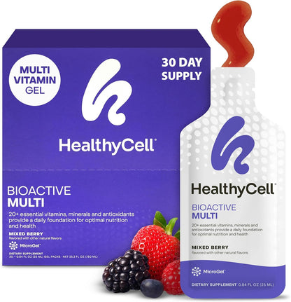 Healthycell Bioactive Multivitamínico Líquido Diario para Hombres y...