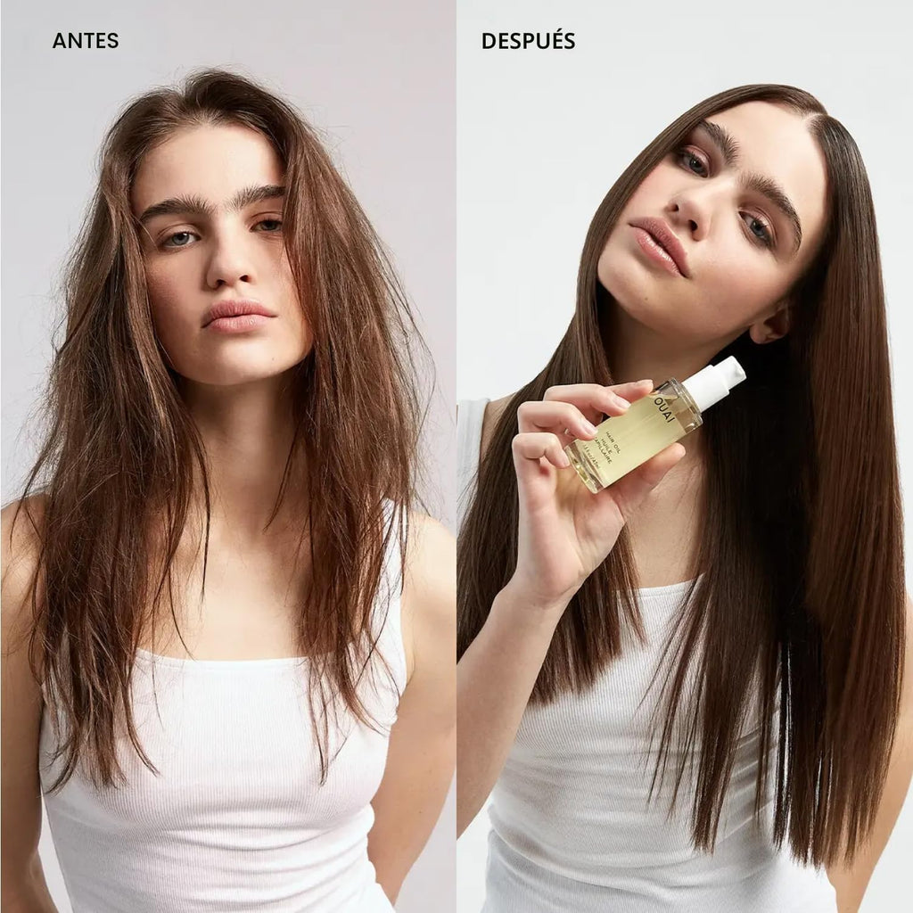 OUAI Aceite para el cabello, protector térmico ligero, control del...