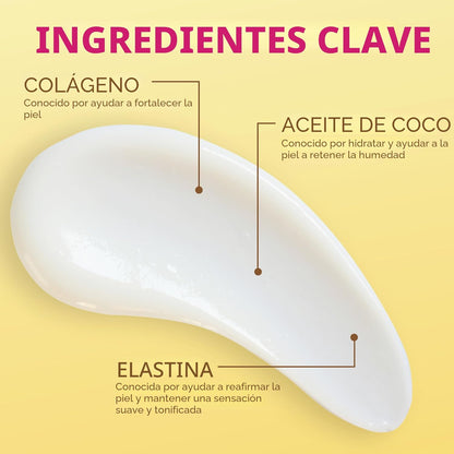 Jergens Glow natural + reafirmante, Tanner, Tanner sin sol para ton...