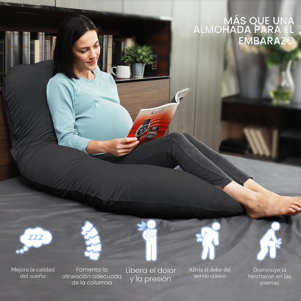 MOON PARK - Almohadas de embarazo y maternidad de cuerpo completo p...