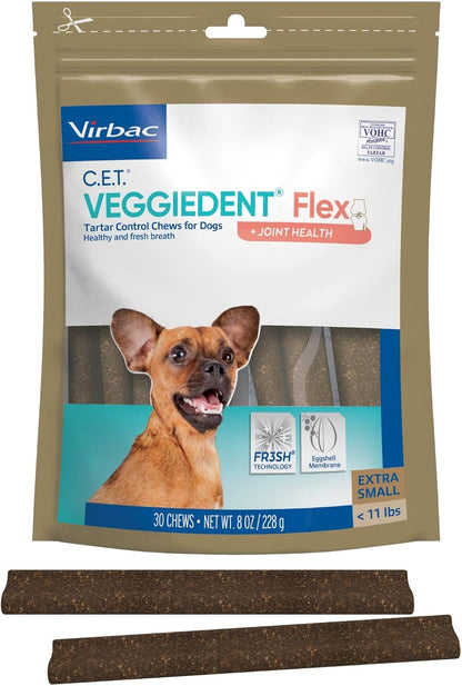 Virbac C.E.T. VEGGIEDENT Flex - Masticables de Control de Sarro par...