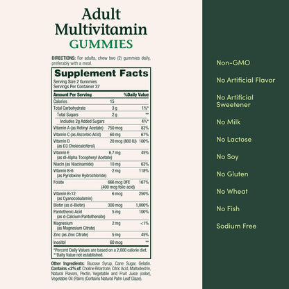 Nature's Bounty Multivitamínico para adultos, suplemento vitamí...