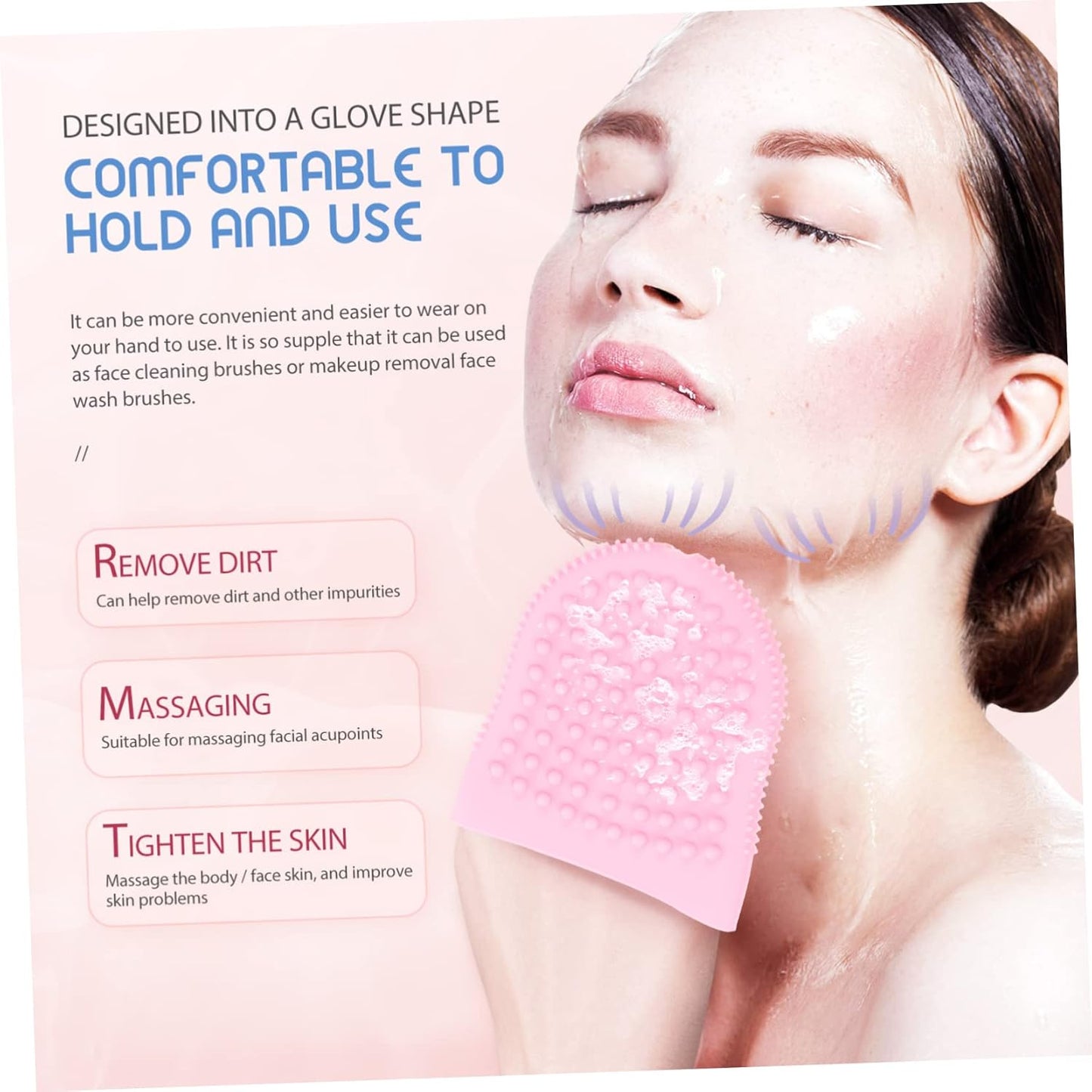 Ipetboom 3pcs Skin Care Tools Silicone Facial Brush Manual Face Was...