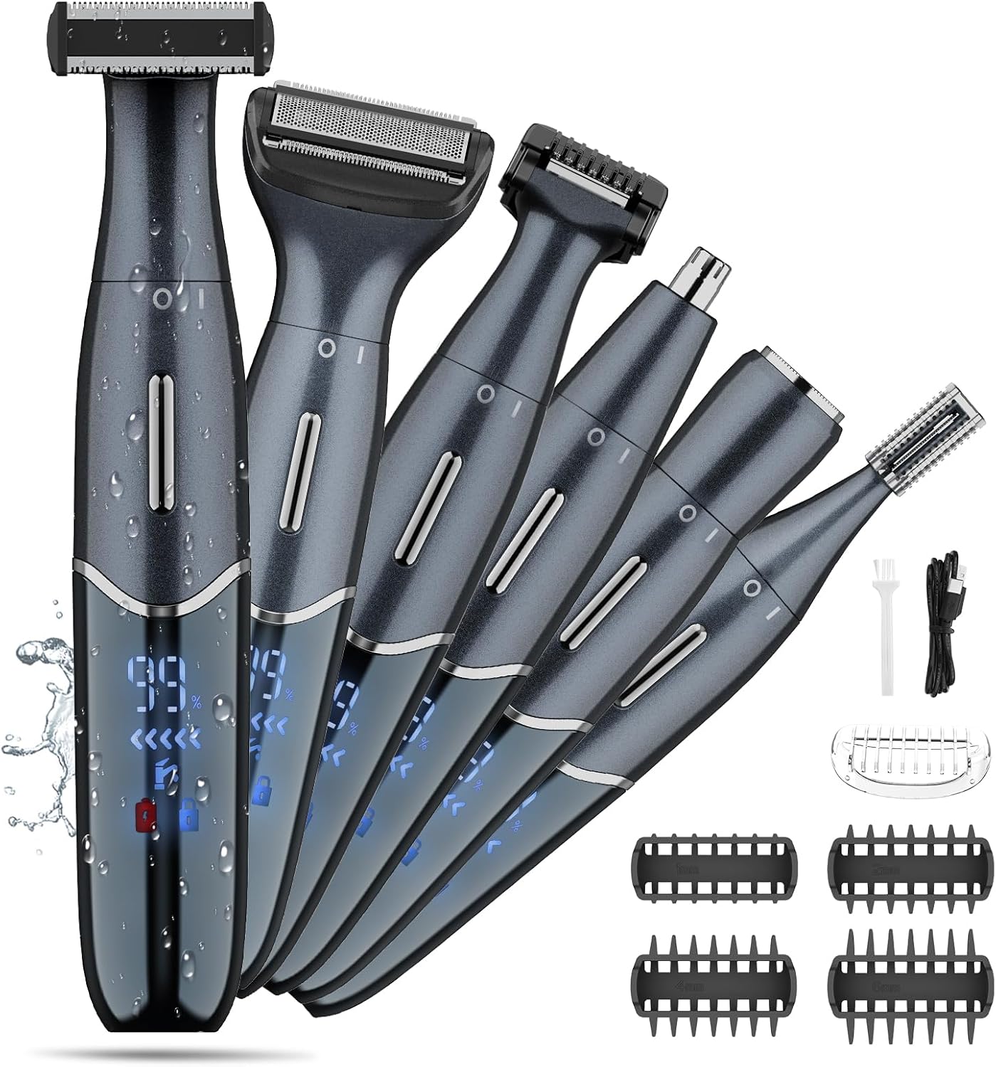 Manscape - Recortadora de bolas para hombres, recortadora de vello...
