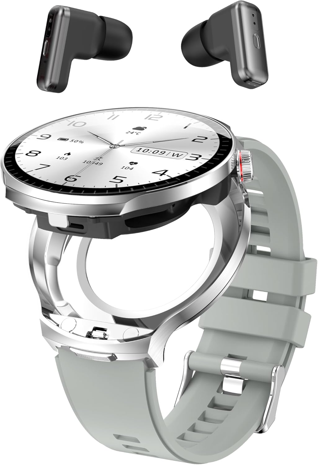 ATEVIX Reloj inteligente con auriculares, pantalla HD de 1.85 pulga...