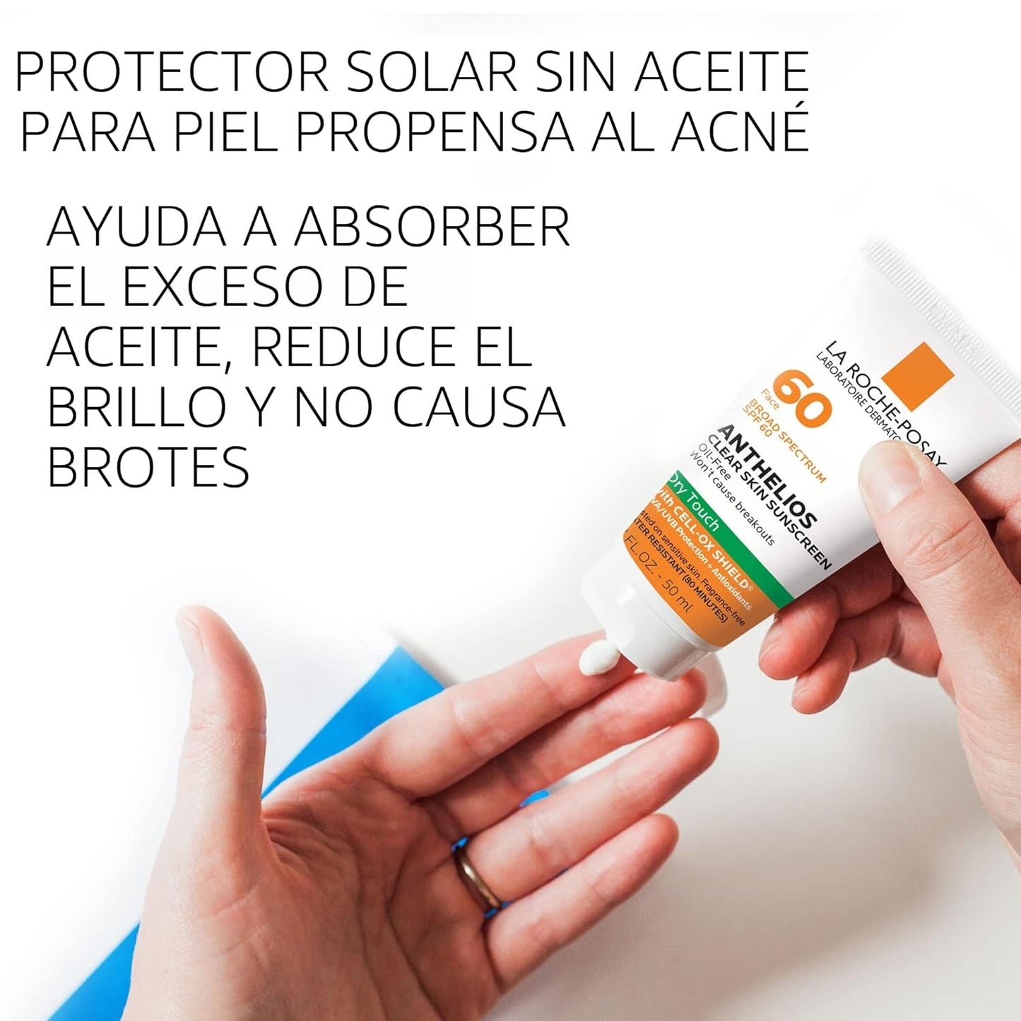 La Roche-Posay Anthelios Clear Skin Protector solar de toque seco S...