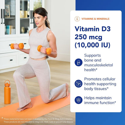 Pure Encapsulations Vitamina D3 250 mcg (10,000 UI) - Suplemento pa...