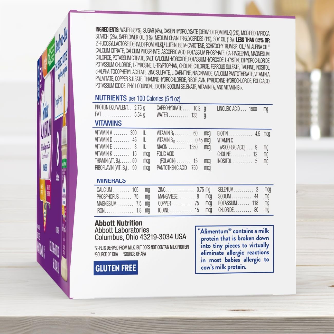 Similac Alimentum con fórmula infantil hipoalergénica 2'-FL HMO...