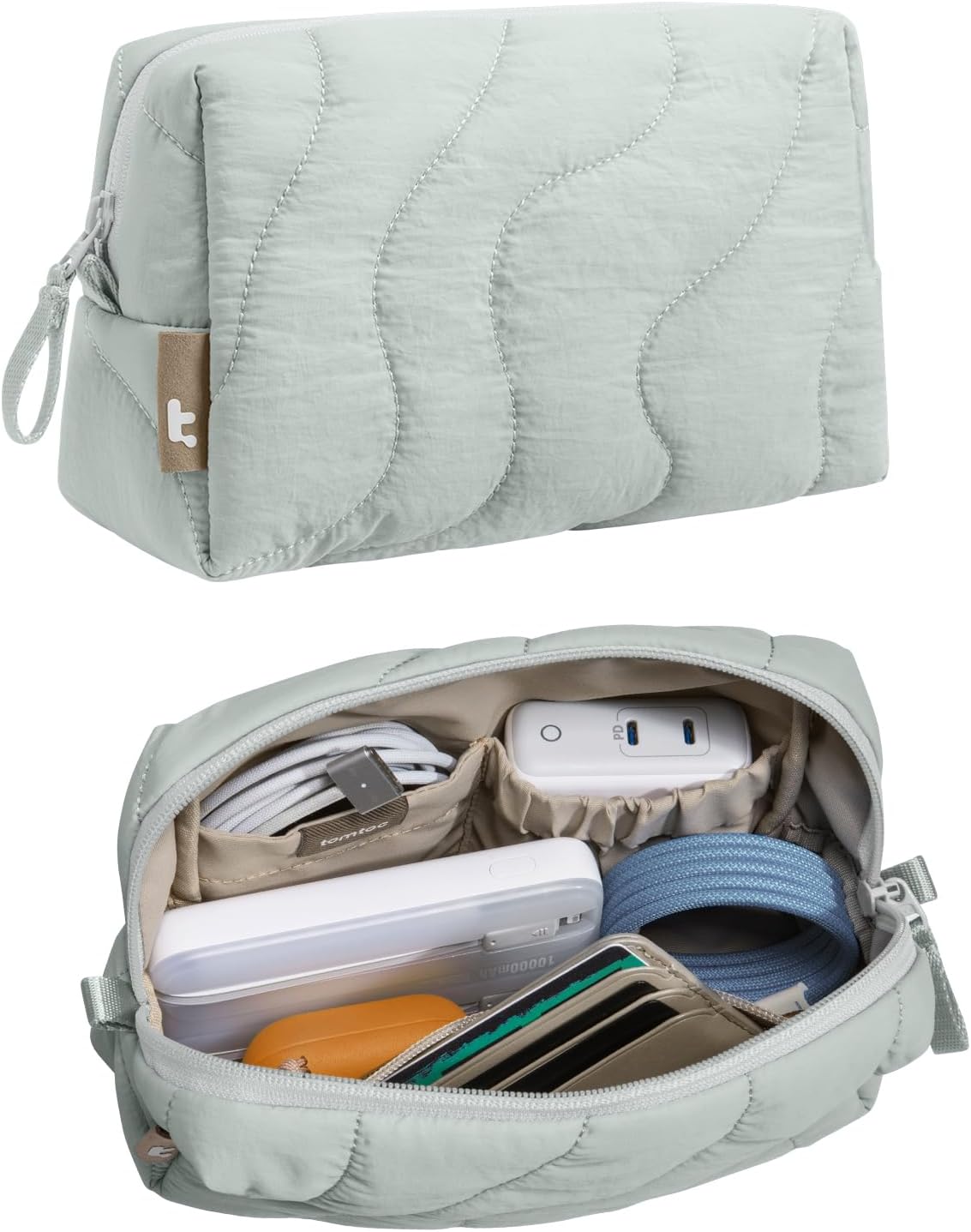 tomtoc Organizador de Electrónica Estuche de Viaje, Bolsa Organizad...