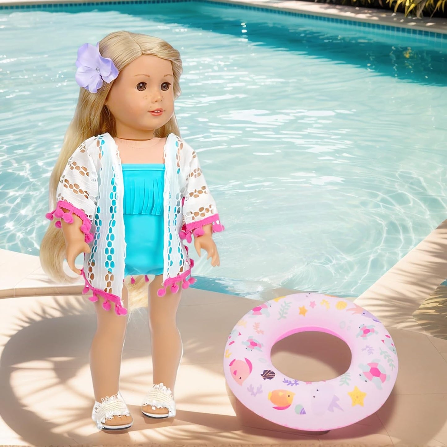 Accesorios de muñeca americana de 18 pulgadas, juegos de natación p...