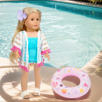 Accesorios de muñeca americana de 18 pulgadas, juegos de natación p...