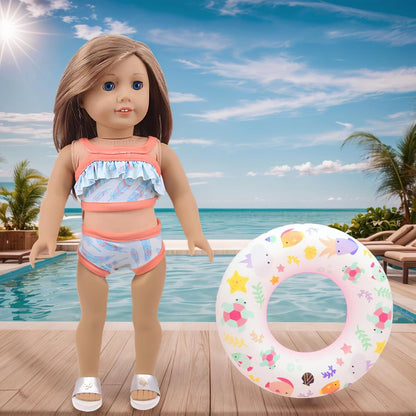 Accesorios de muñeca americana de 18 pulgadas, juegos de natación p...