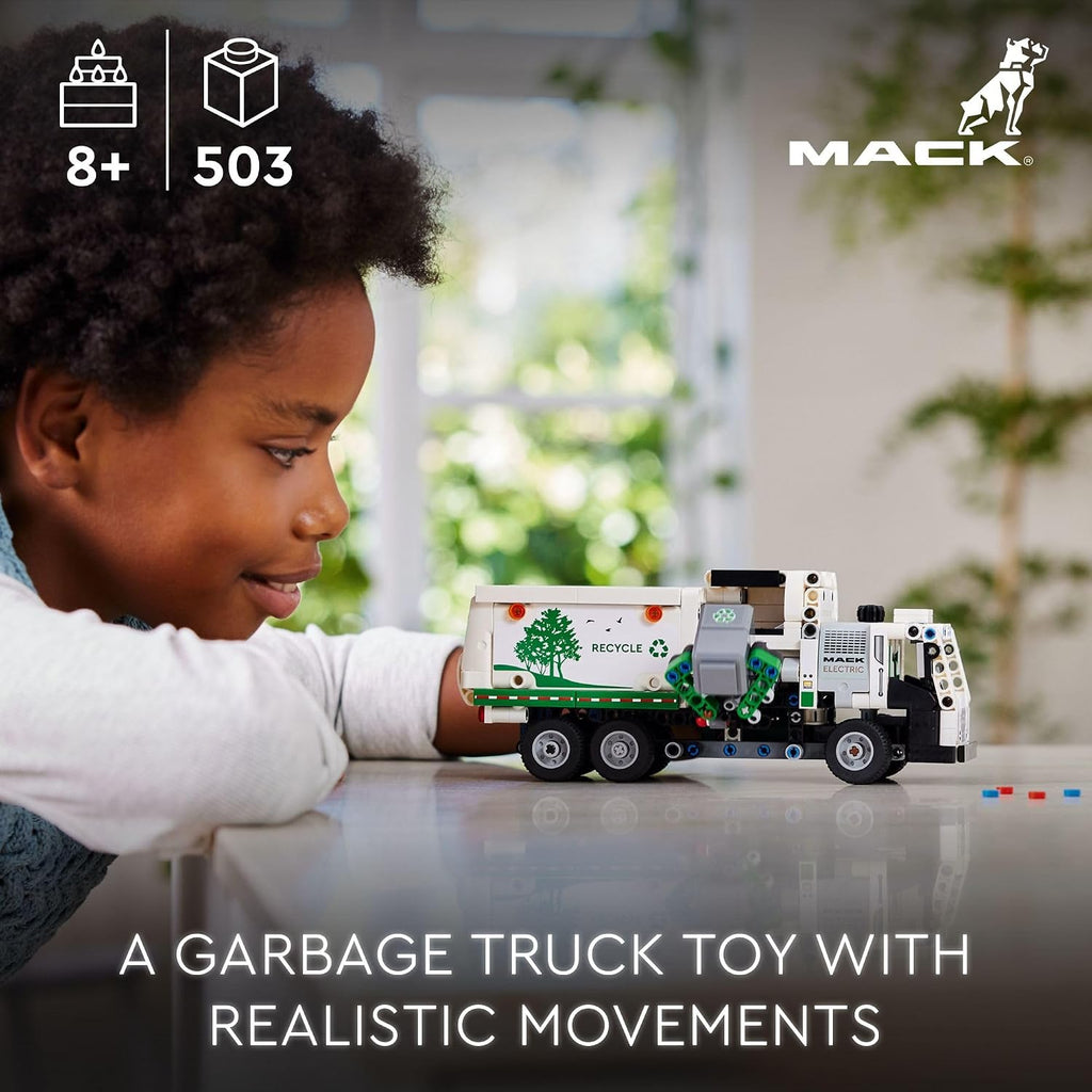 LEGO Technic Mack LR Camión de Basura Eléctrico de Juguete, Camión...