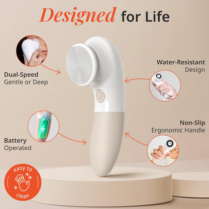 Vanity Planet Raedia Cepillo de limpieza facial \u2013 Cepillo eléc...