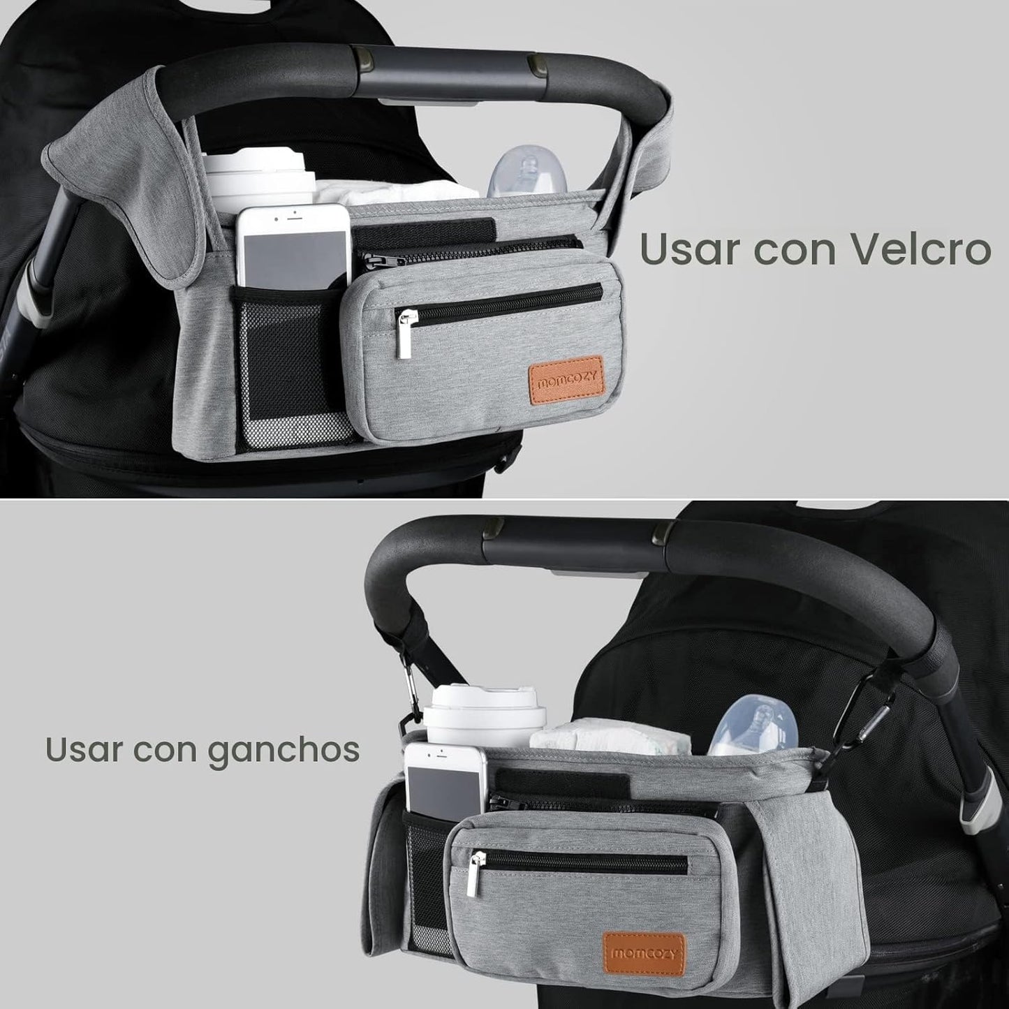 Momcozy Organizador Universal para Cochecito con Portavasos Aislado...