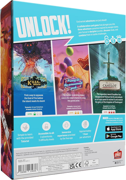 Asmodee Juego de cartas Enchanted Adventures: aventura cooperativa inspirada en la sala de escape, divertido juego familiar para niños y adultos, a partir de 10 a 6 jugadores, 1 hora de juego