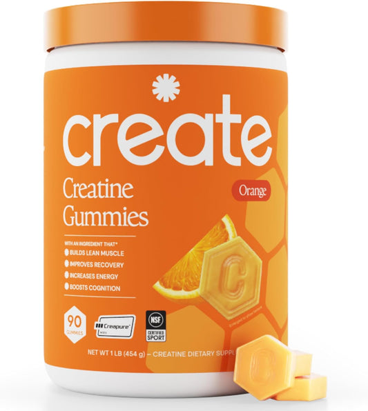 Create Gomitas de Monohidrato de Creatina para Hombres y Mujeres, M...