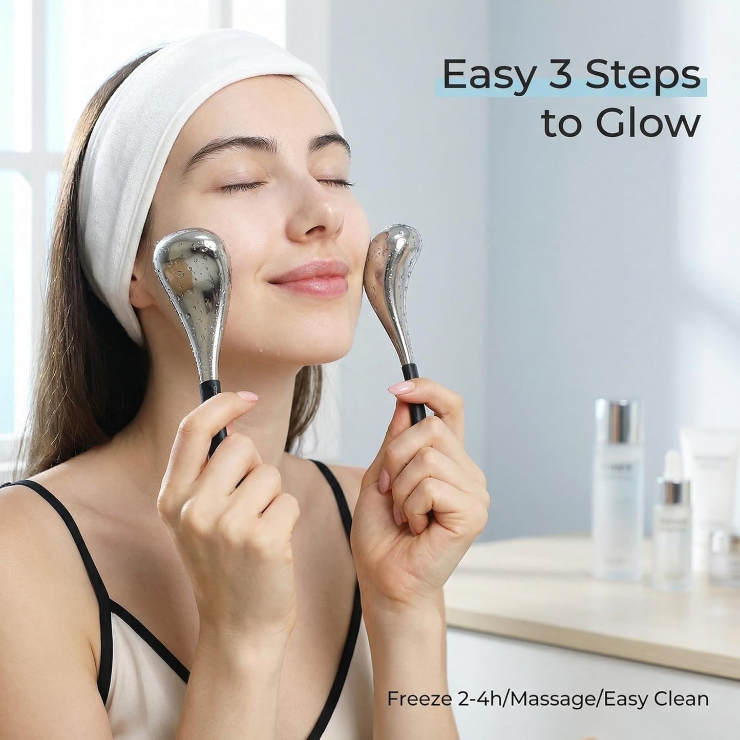 Women\u2019s facial skin care tool, stainless steel facial beauty l...