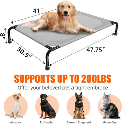 Simple Trending Cama elevada para perros grandes, catre para perros...