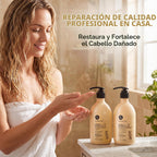 Luseta Salon - Juego de champú y acondicionador con aceite de romer...