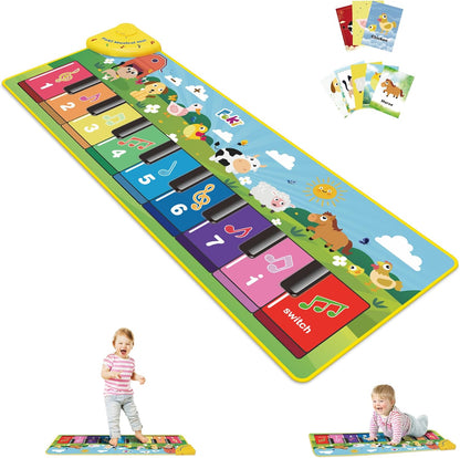 FOKI Tapete de piano de suelo para niños pequeños, juguete educativ...