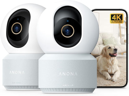 Anona cámara interior 4K UHD, cámara de seguridad para mascotas\/pe...