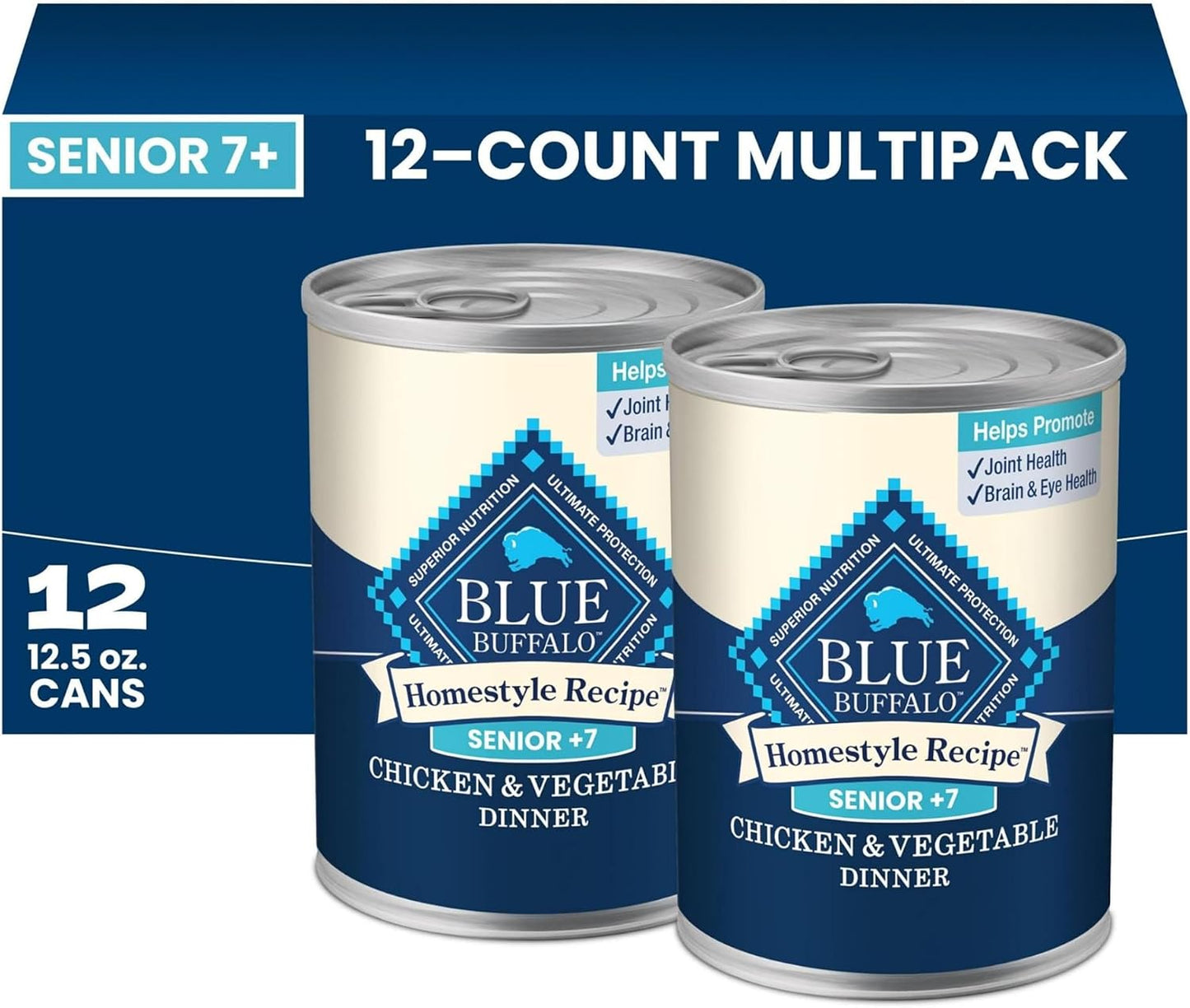 Blue Buffalo Homestyle Recipe - Comida húmeda para perros senior, h...