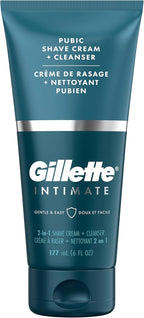 Gillette Intimate 2 en 1 Crema de Afeitado Púbico + Limpiador, Fórm...