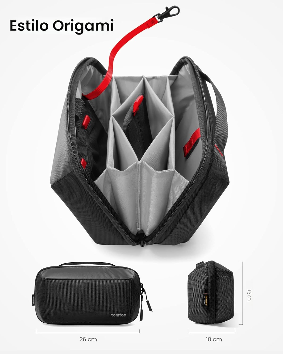 tomtoc Organizador Electrónico Bolsa de Accesorios para Cargador de...