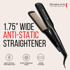 REMINGTON Plancha de pelo antiestática de 1.75 pulgadas, plancha pl...