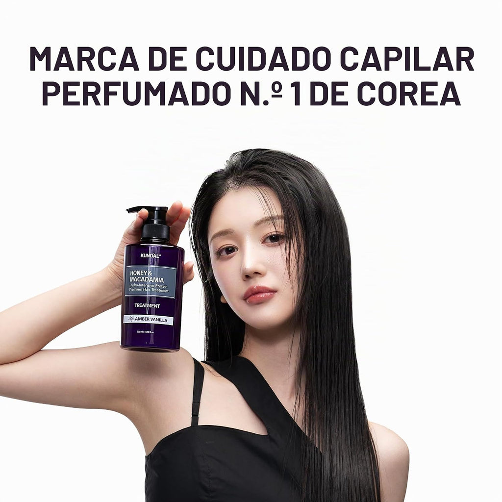 KUNDAL Juego de champú y acondicionador coreano [vainilla ámbar] ca...