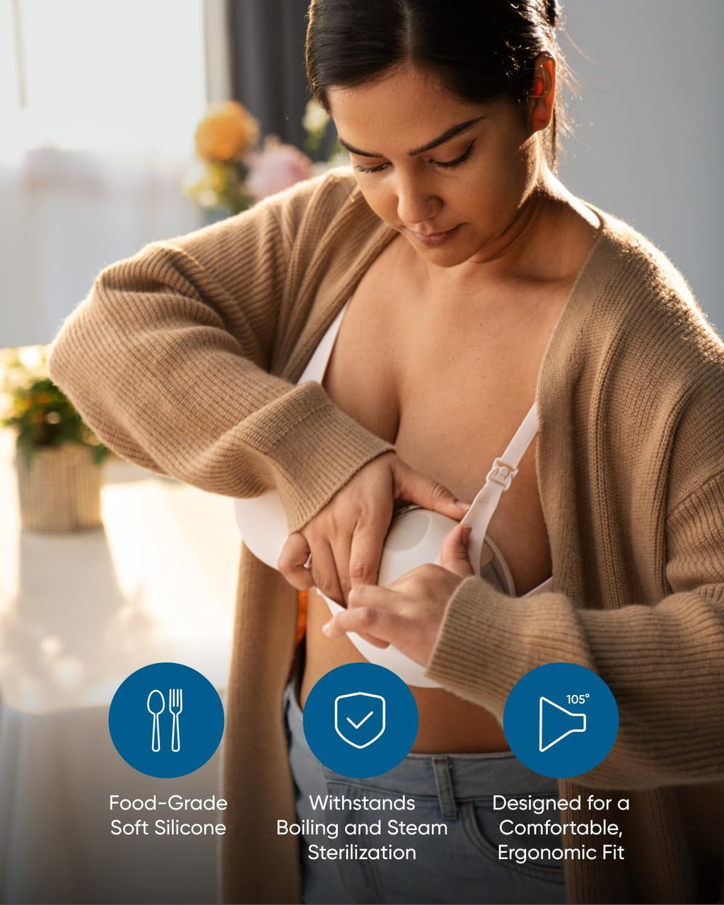 eufy Extractor de leche portátil E20\/S1\/S1 Pro, brida de 0.94 pul...